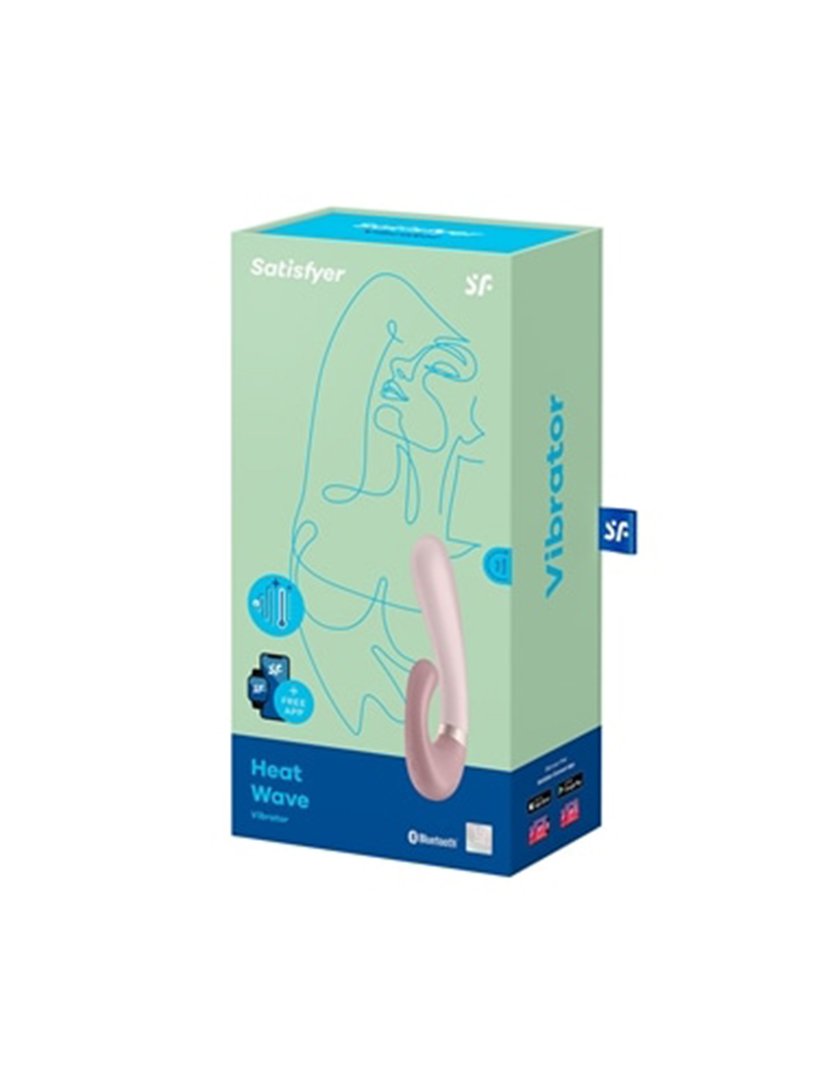 Heat Wave Rabbit Vibrador Efeito Calor Rosa com app
