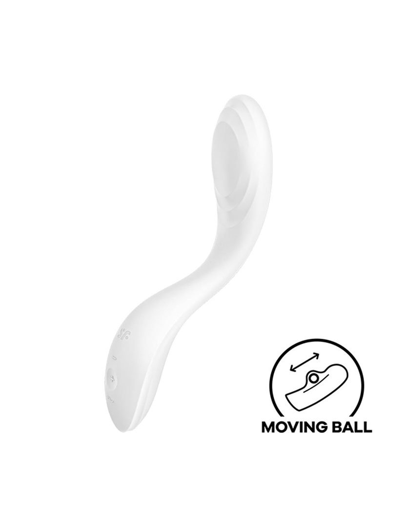 Vibrador Rolling Pleasure Branco