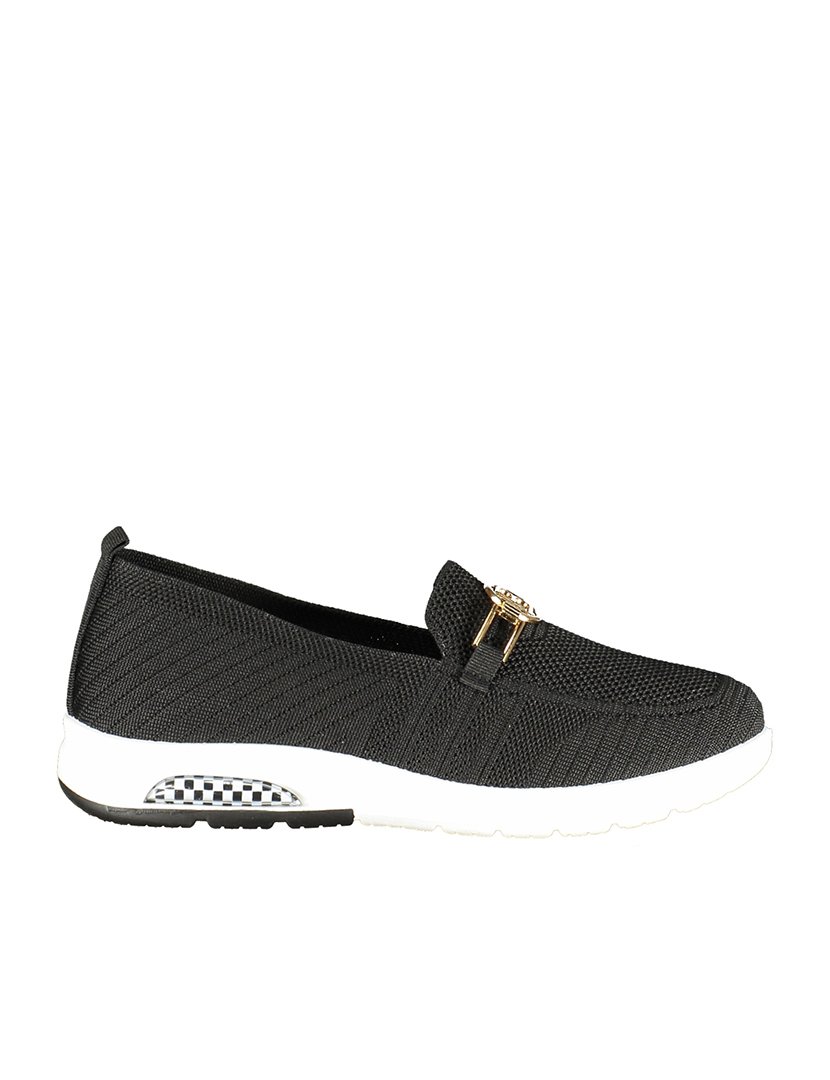 Mocassins Slip-on Senhora Preto