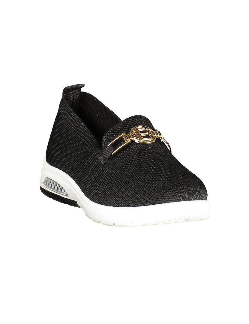 Mocassins Slip-on Senhora Preto