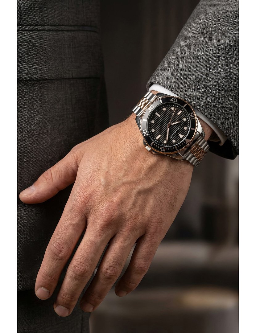 Relógio Masculino Prateado