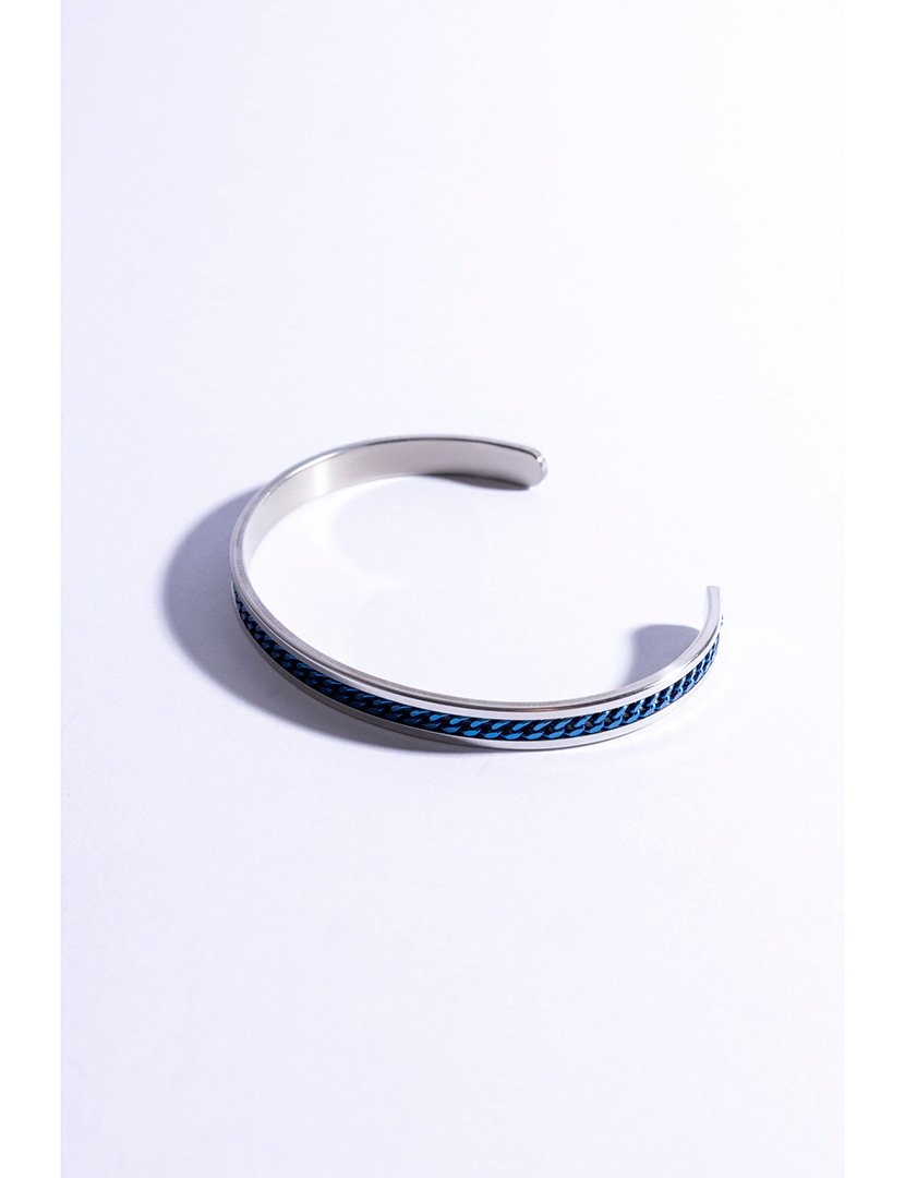 Pulseira Prateada e Azul