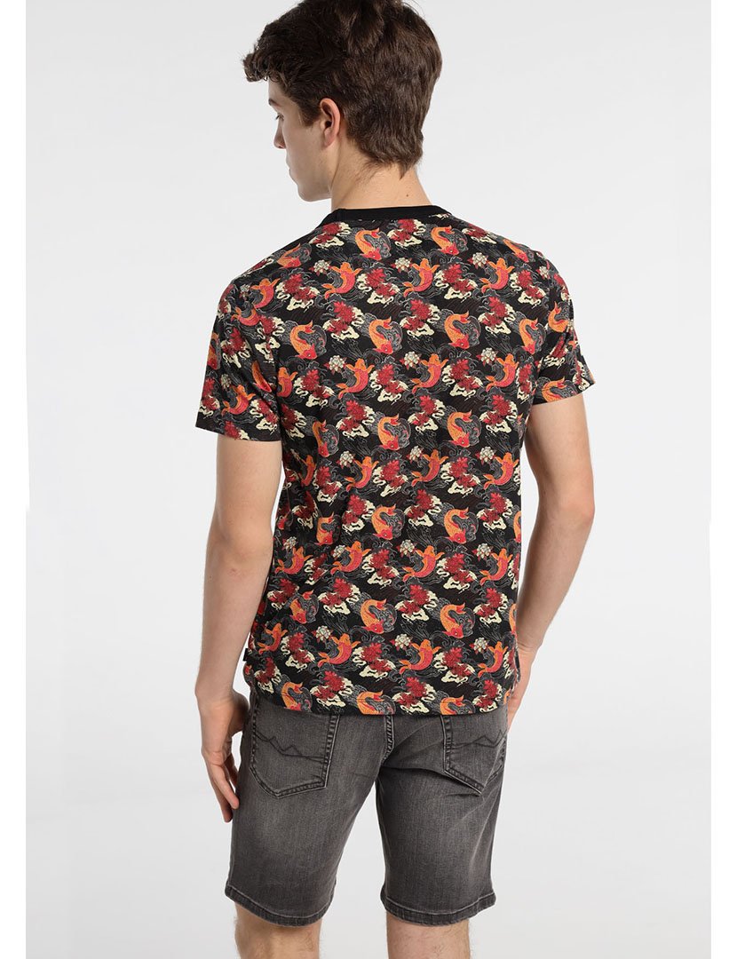 T-Shirt Homem Estampado Multicolorido