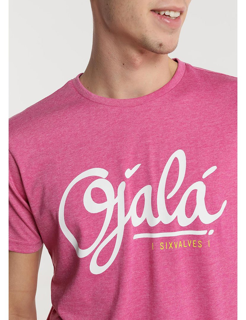 T-Shirt Homem Rosa