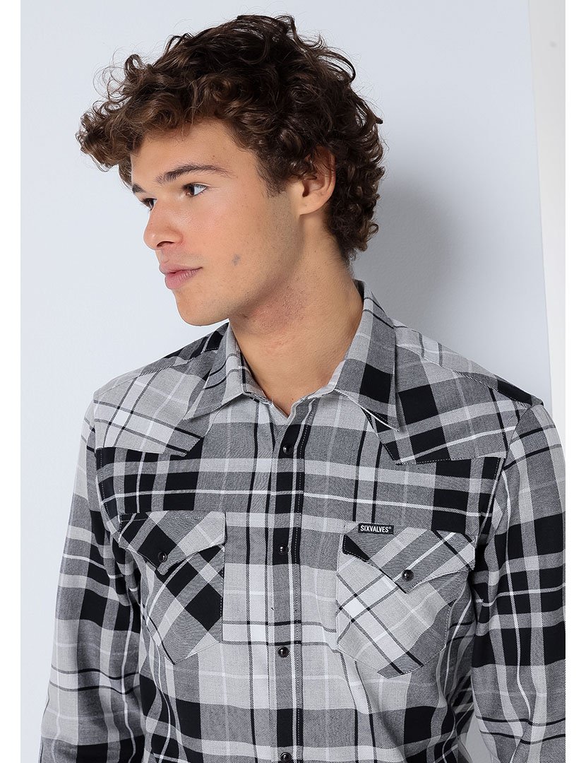 Camisa Homem Cinzento