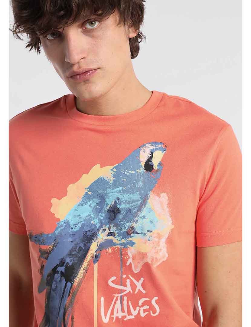 T-Shirt Homem Laranja