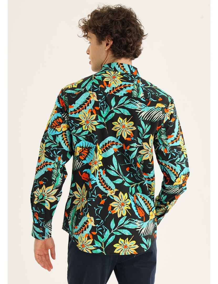 Camisa Homem Estampado Multicolorido