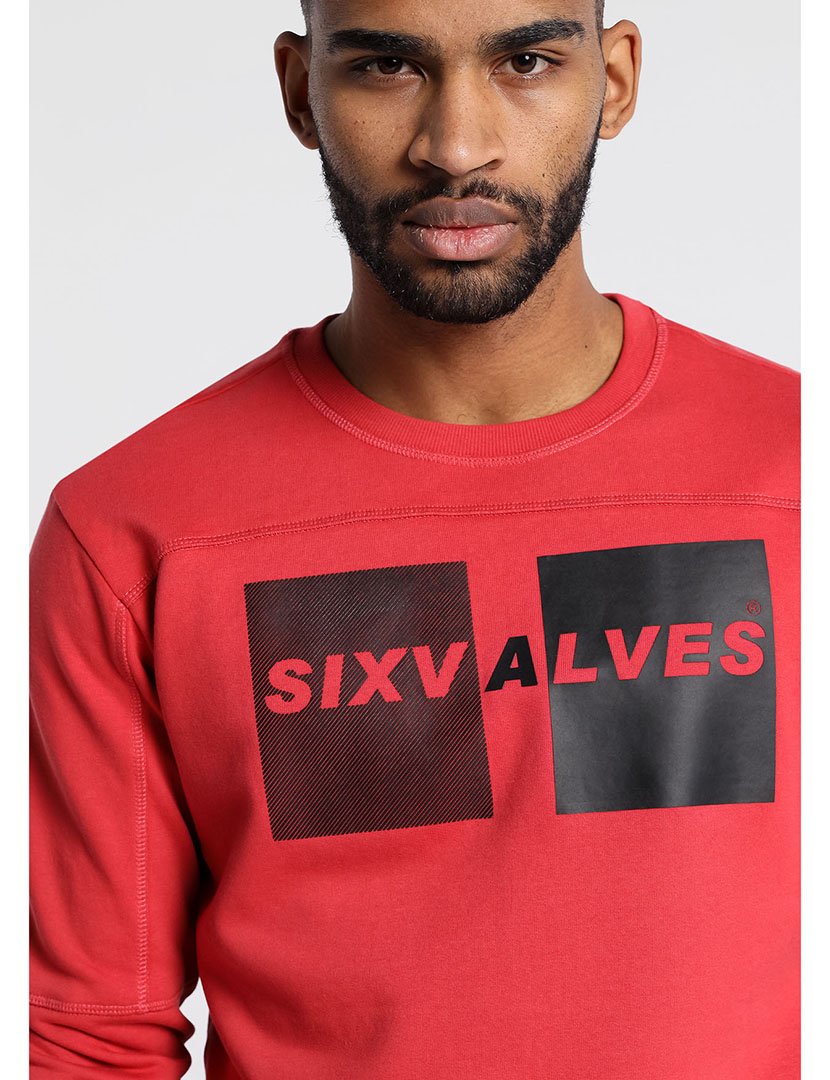 Sweatshirt Homem Vermelho