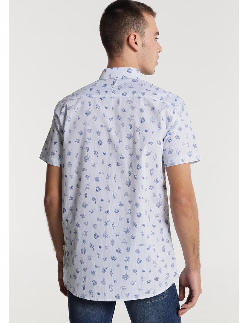 Camisa Manga Curta Homem Estampado Multicolorido