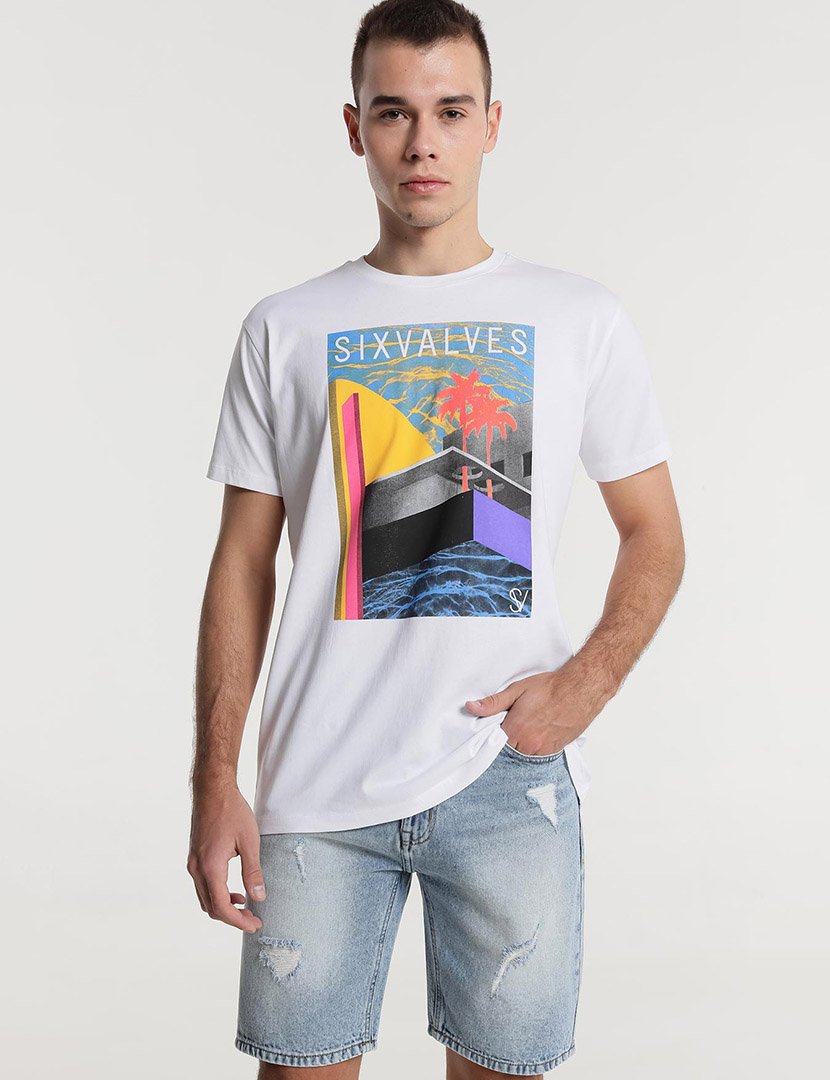 T-Shirt Homem Branco