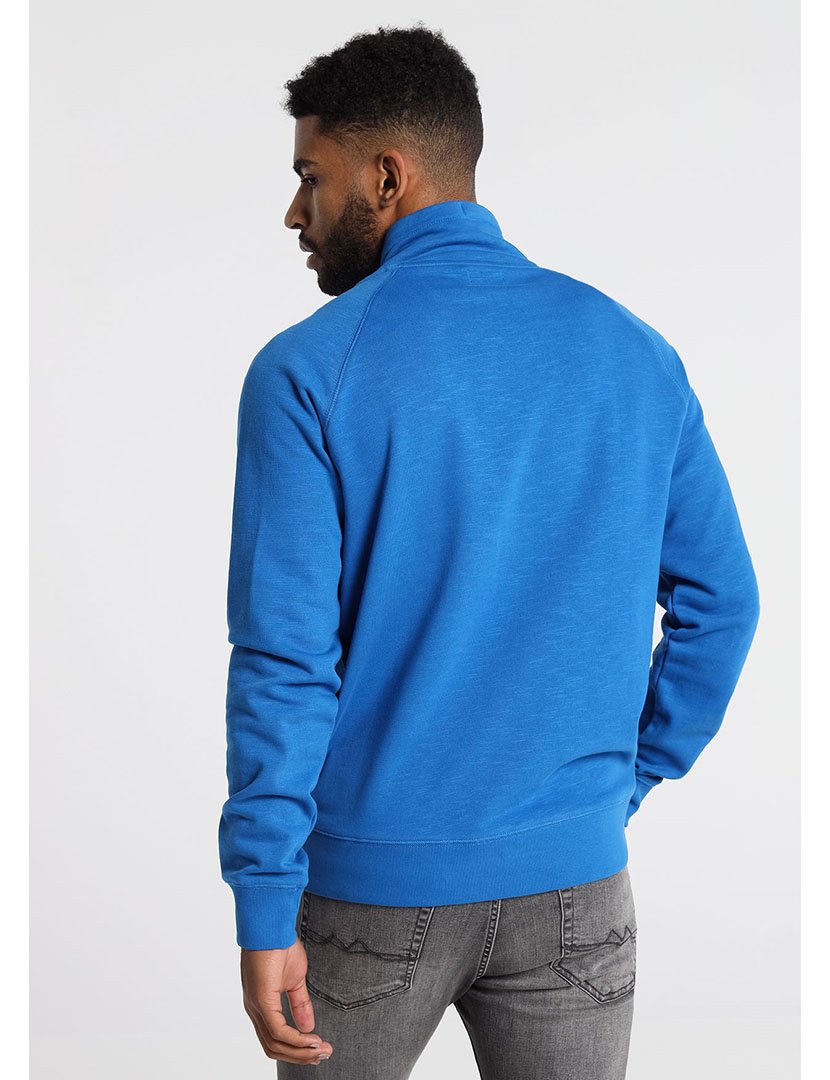 Sweatshirt com Gola Homem Azul