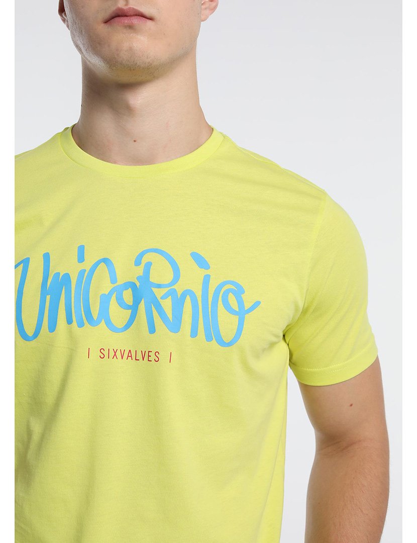 T-Shirt Homem Amarelo