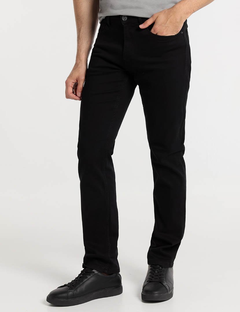 Men's Black Denim Trousers
