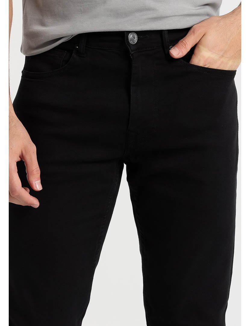 Men's Black Denim Trousers
