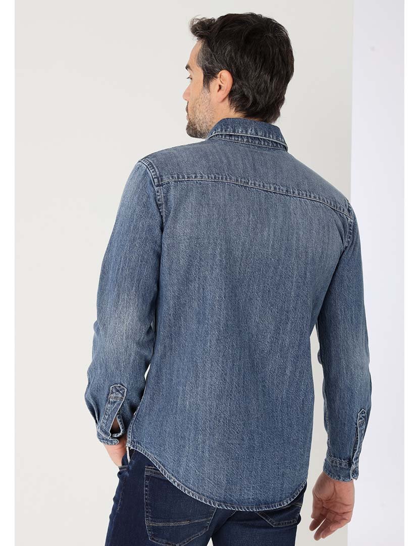 Camisa de Ganga Homem Azul