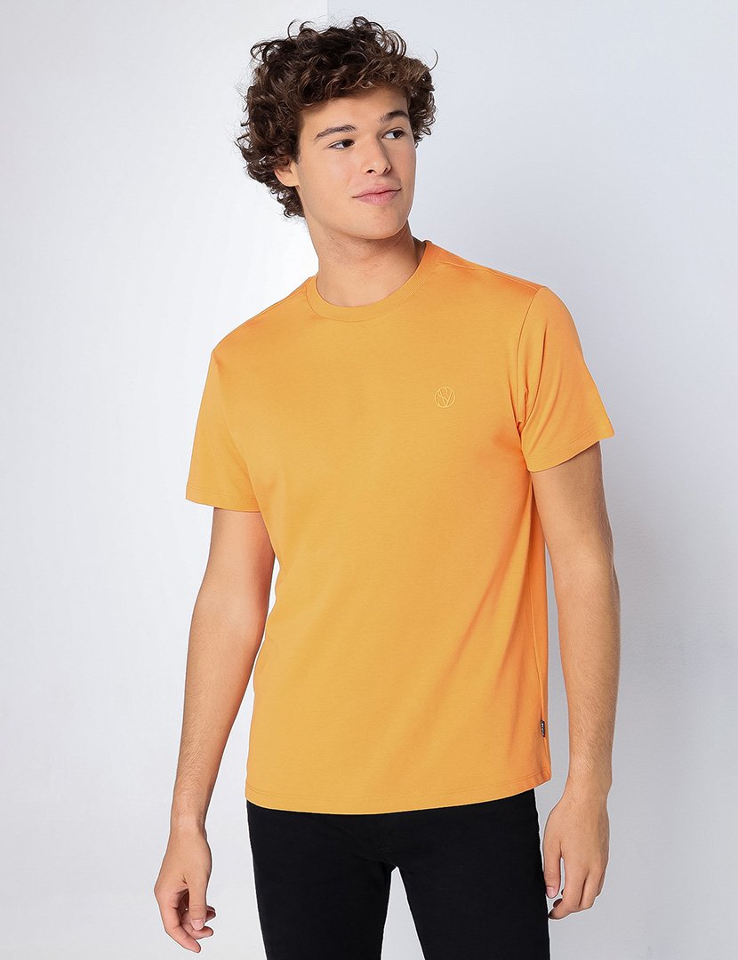 T-Shirt Homem Laranja