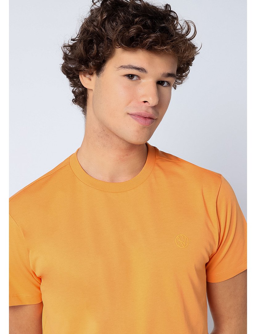 T-Shirt Homem Laranja