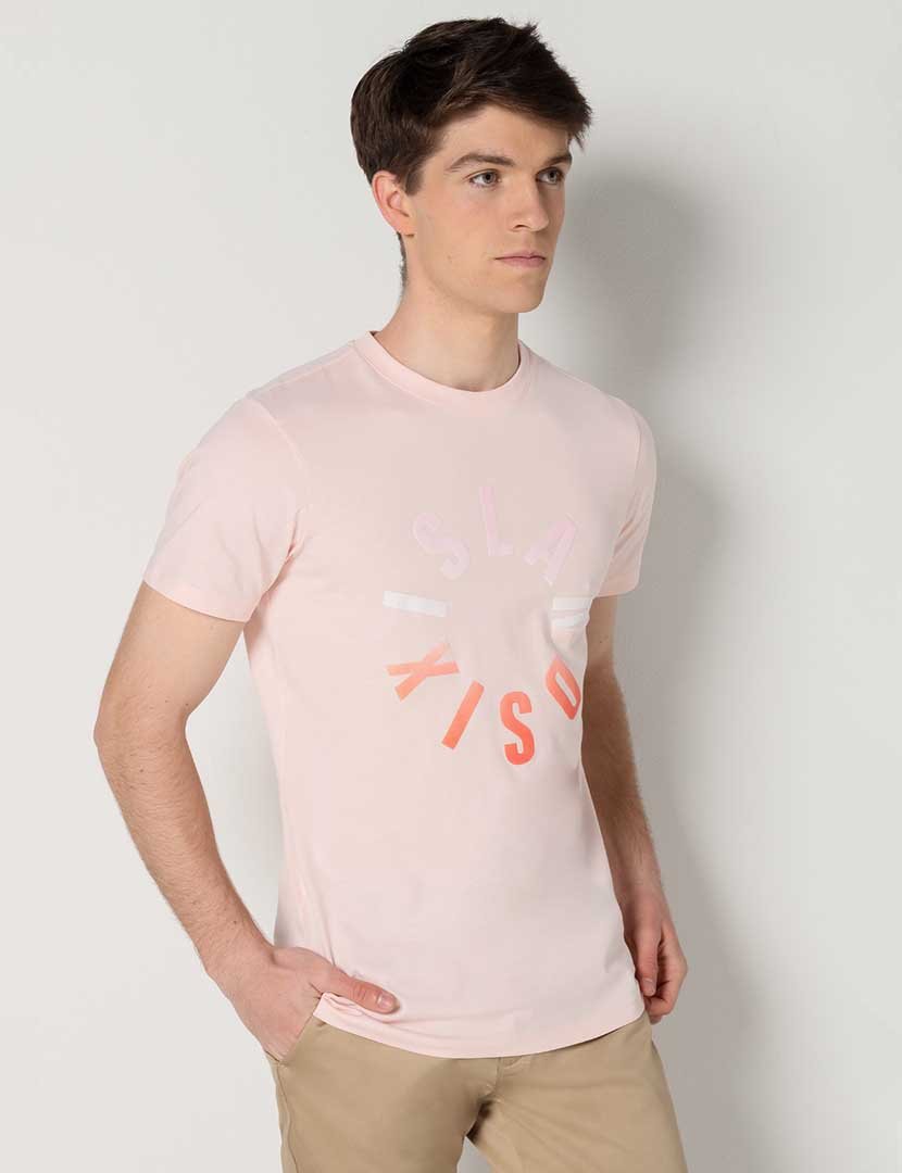 T-Shirt Homem Rosa