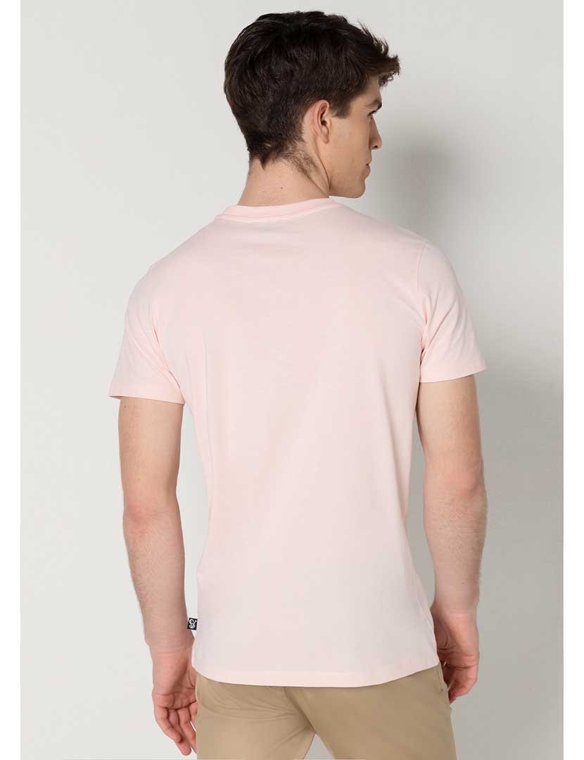 T-Shirt Homem Rosa