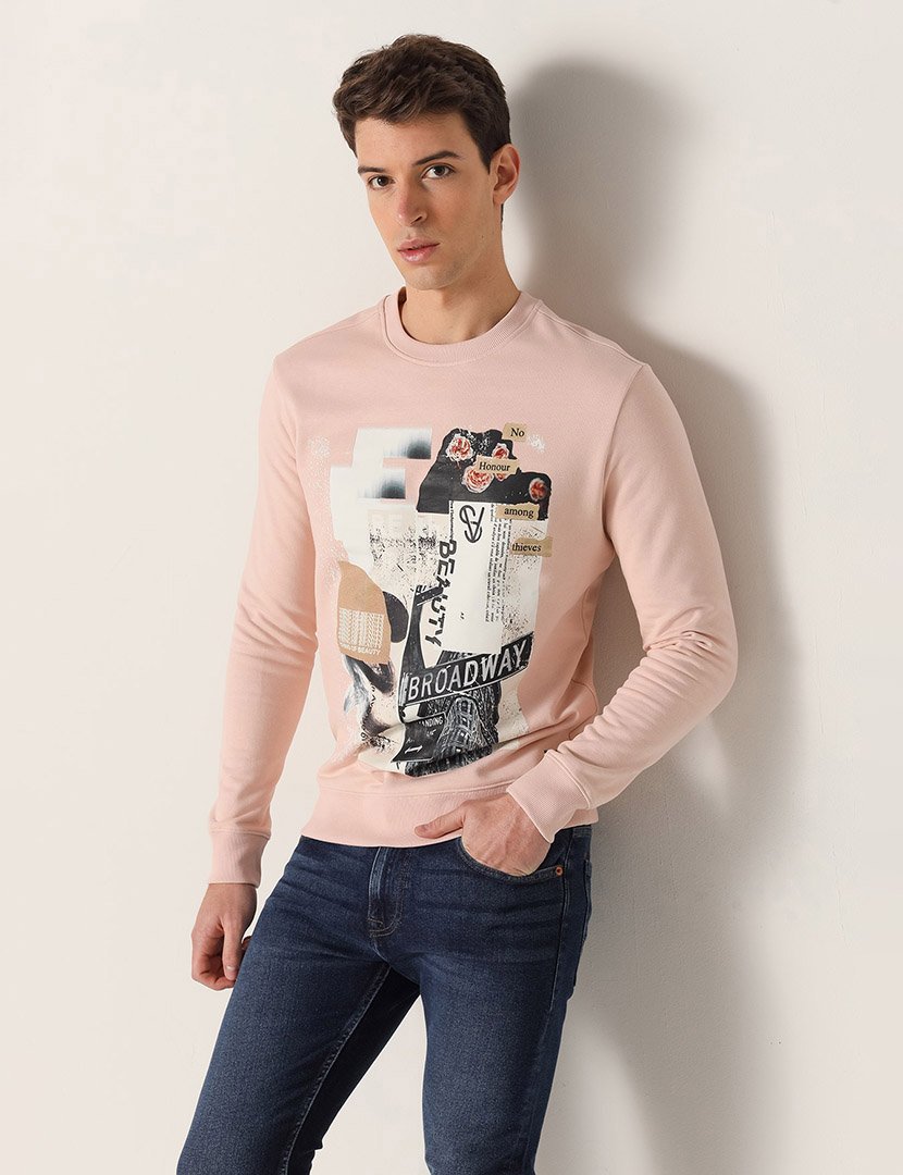 Sweatshirt Homem Rosa