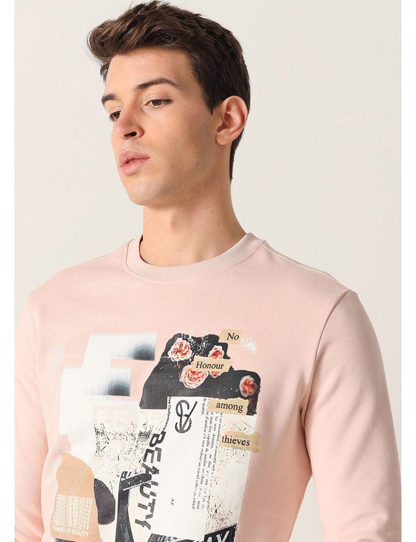 Sweatshirt Homem Rosa