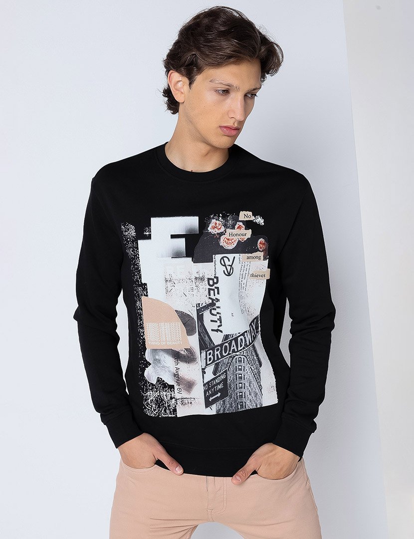 Sweatshirt Homem Preto