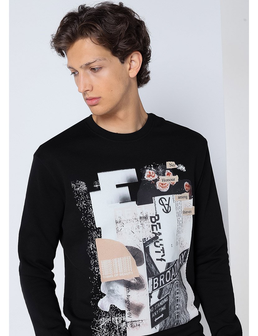 Sweatshirt Homem Preto