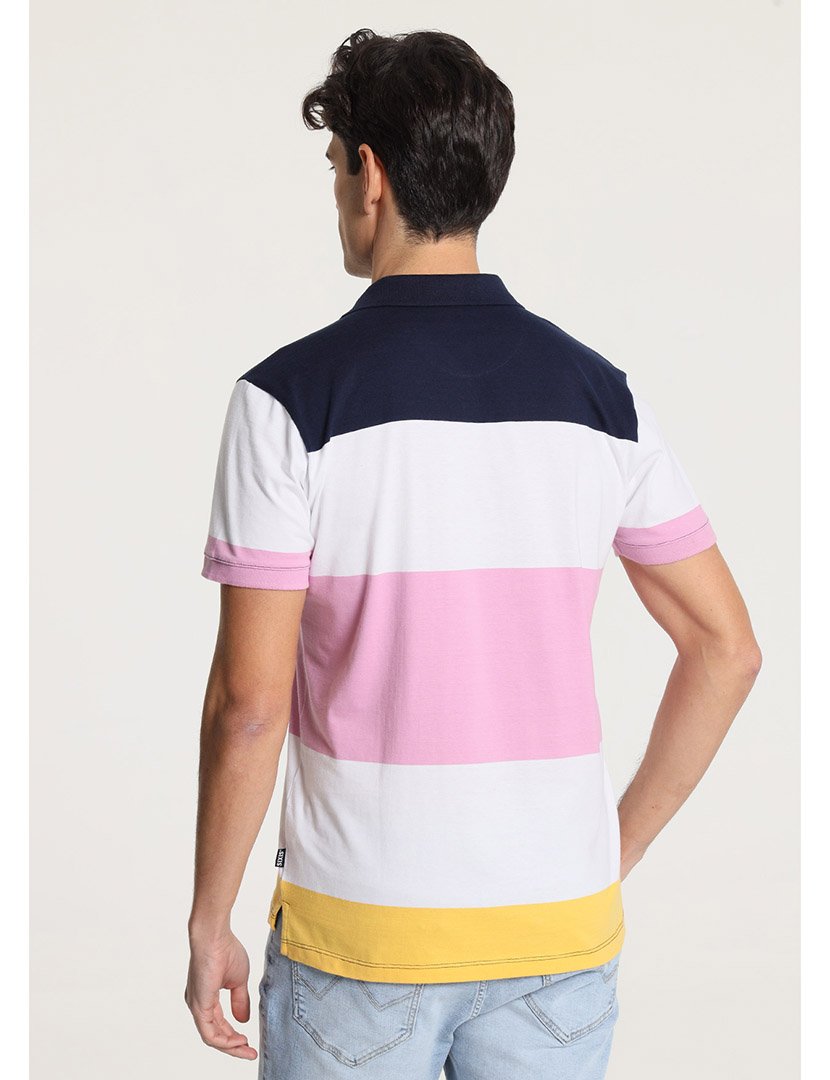 Pólo Manga Curta Homem Azul