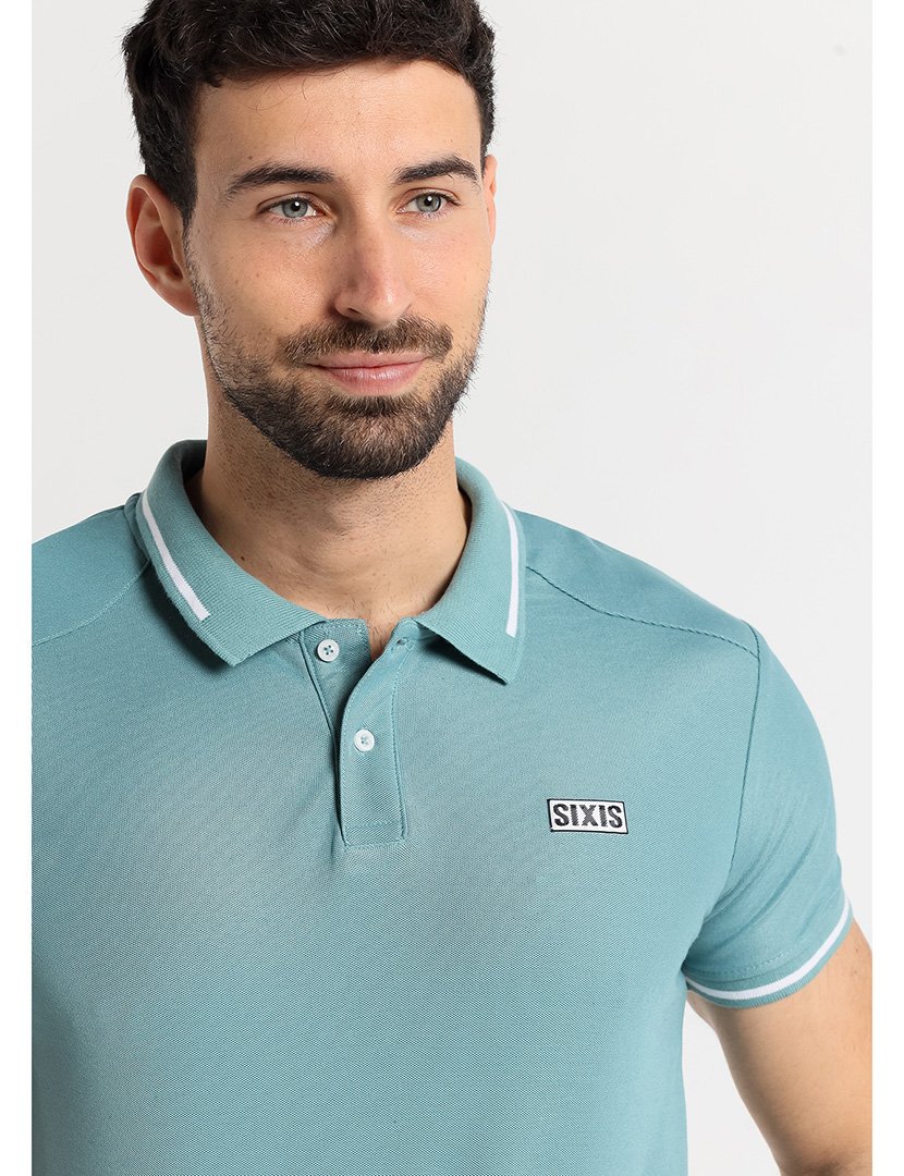 Pólo Manga Curta Homem Verde