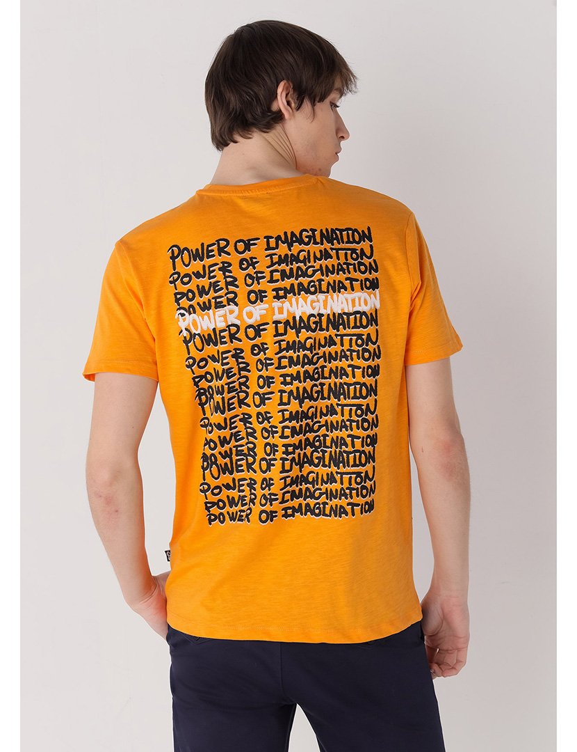 T-Shirt Homem Laranja