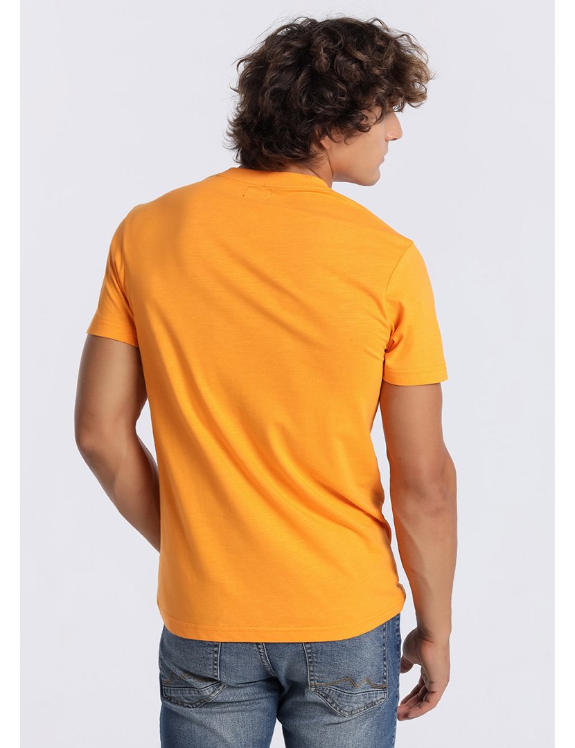 T-Shirt Homem Laranja