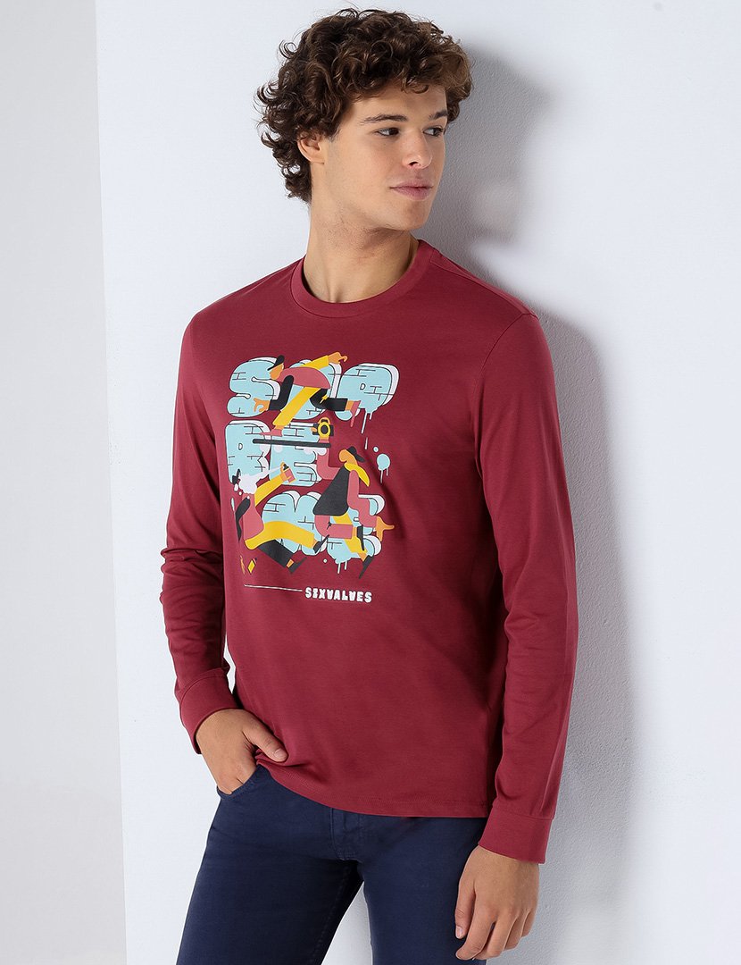 Camisola Homem Vermelho