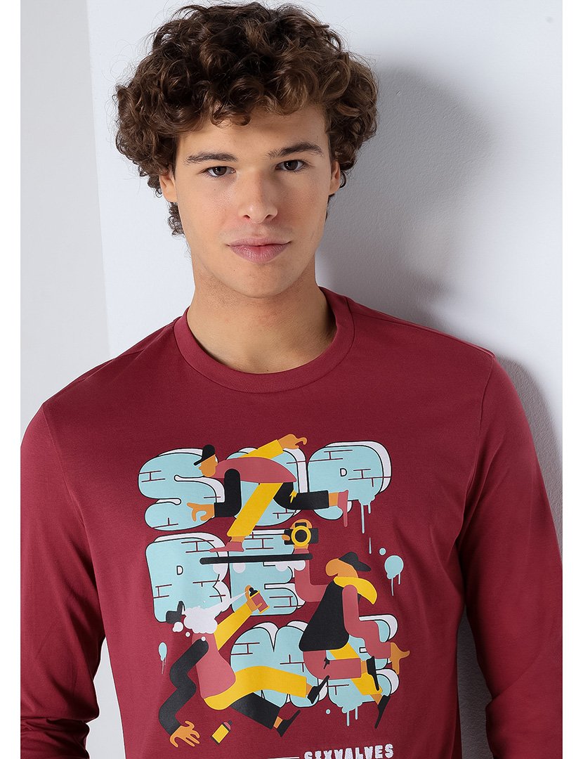 Camisola Homem Vermelho