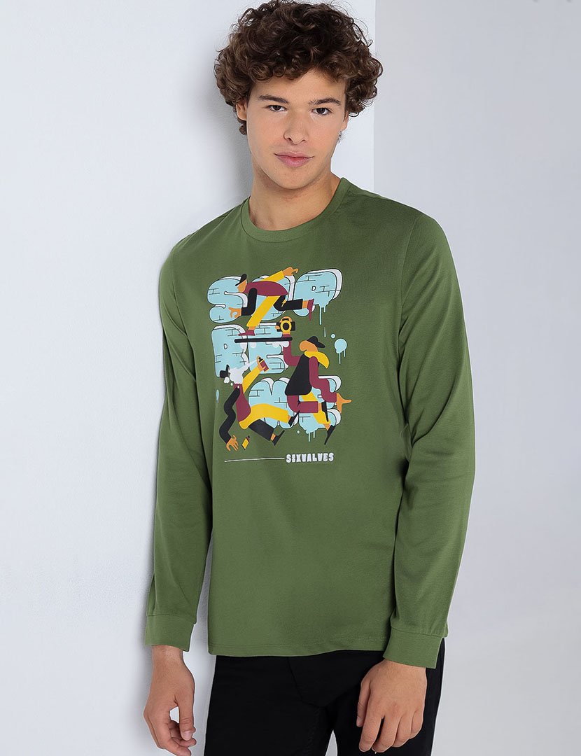 Camisola Homem Verde