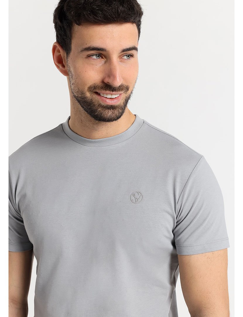 T-Shirt Homem Cinzento