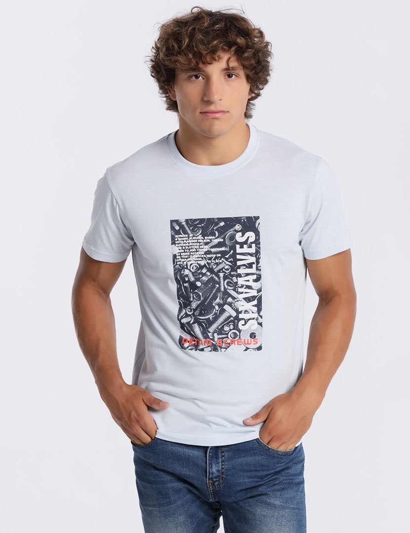 T-Shirt Homem Azul