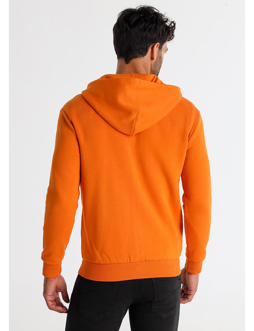 Casaco com Capuz Homem Laranja