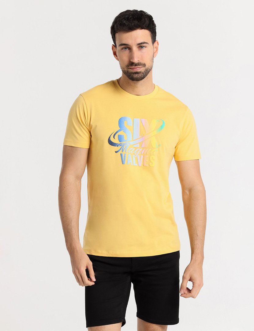 T-Shirt Homem Amarelo