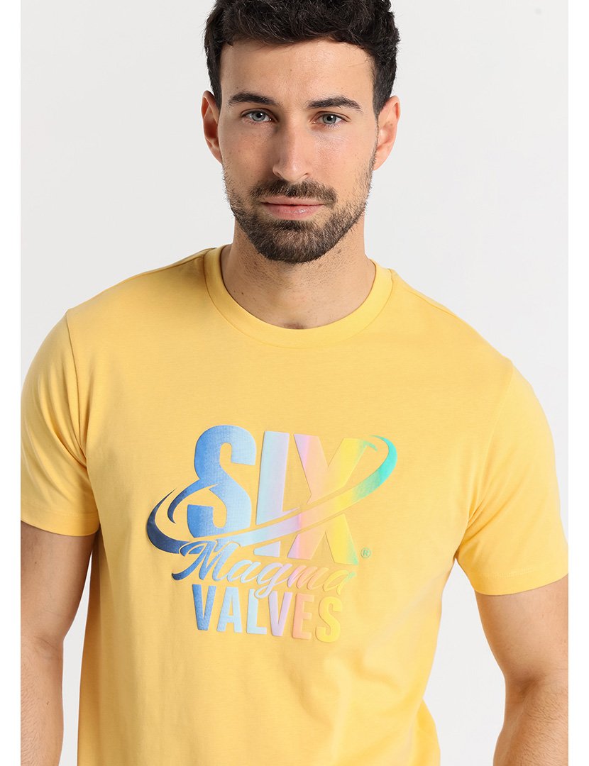 T-Shirt Homem Amarelo