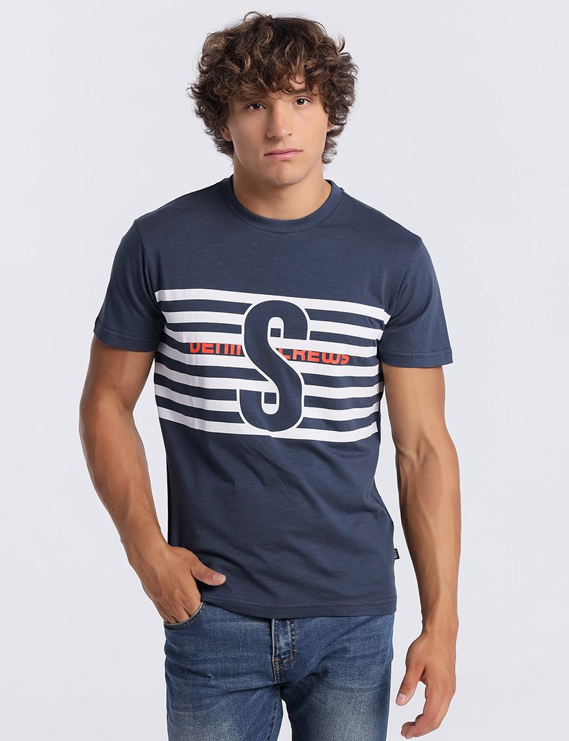 T-Shirt Homem Azul