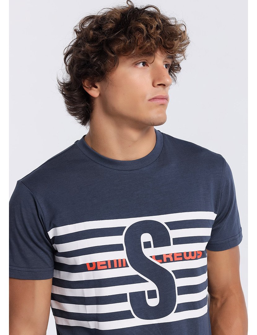 T-Shirt Homem Azul