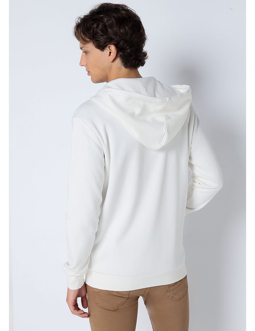 Casaco com Capuz Homem Branco