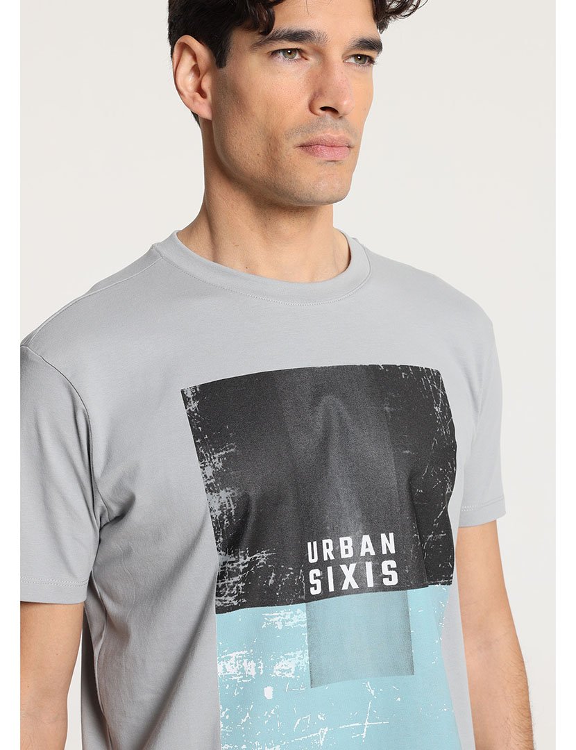 T-Shirt Homem Cinzento