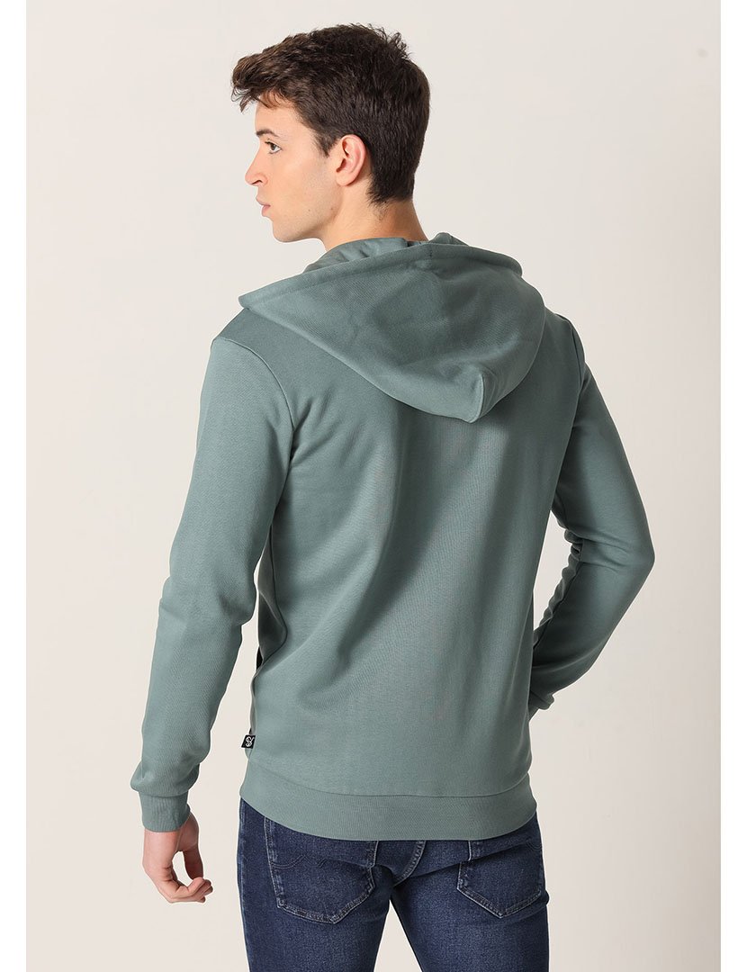 Casaco com Capuz Homem Verde
