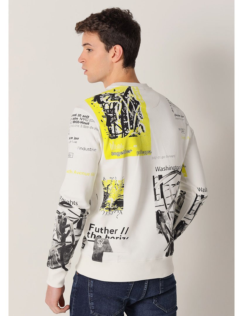 Sweatshirt Homem Bege