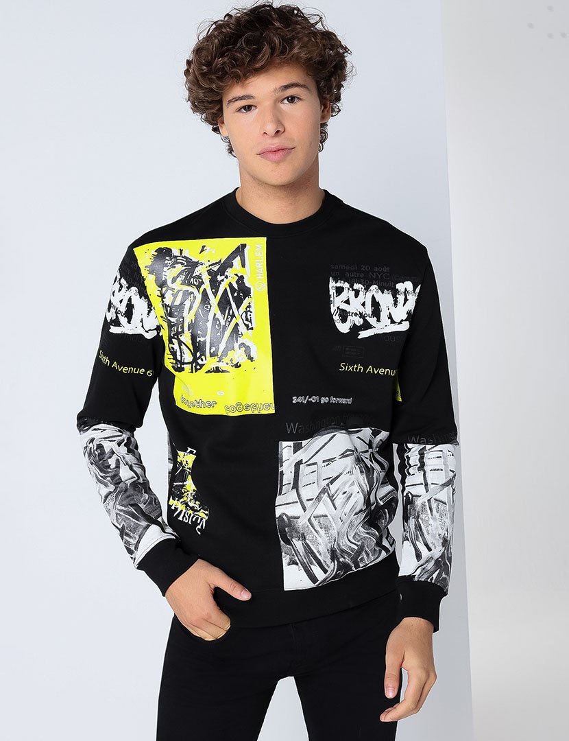 Sweatshirt Homem Preto