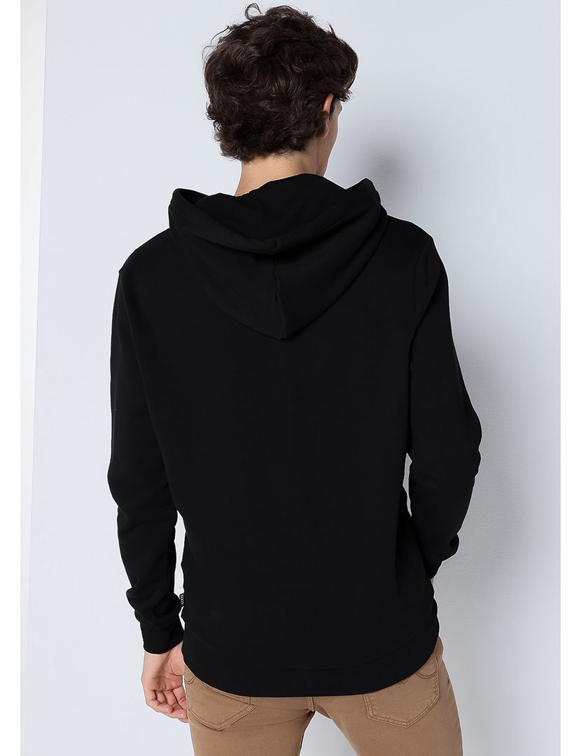 Sweatshirt com Capuz Homem Preto