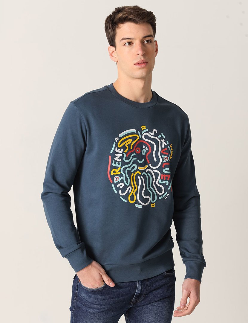 Sweatshirt Homem Azul