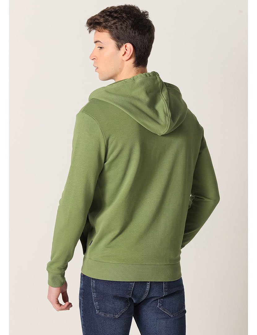 Casaco com Capuz Homem Verde