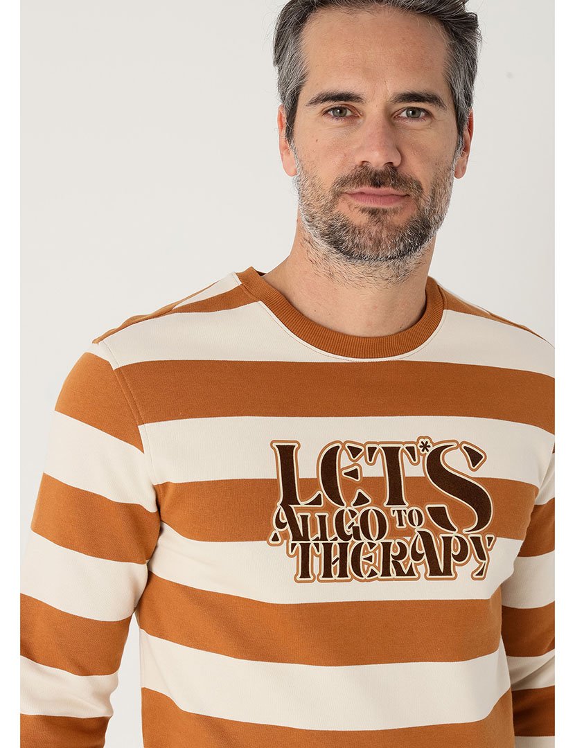 Sweatshirt Homem Castanho